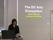 Jayme McLellan, lecture and workshop