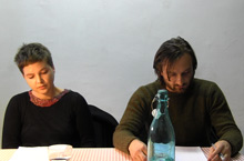 Lecture by Kaja Kraner and Izidor Barši