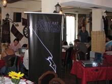 Predstavitev Artservisovega kovčka na konferenci JournArt Cooprative, 2010