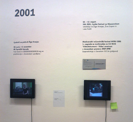 Internet Portfolio and Videodokument
at the exhibition Powered by Ljudmila