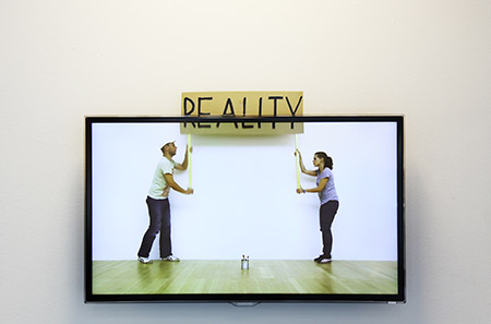 Nika Oblak & Primož Novak, Reality is Out, kinetic video installation, 2012