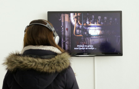 Opening of the exhibition Words as Colours, Colours as Words at Vodnikova domačija Šiška Gallery, photo: Sunčan Stone