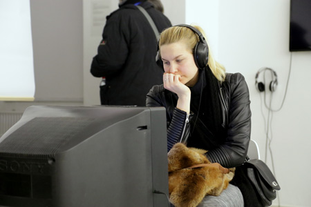 Opening of the exhibition Words as Colours, Colours as Words at Vodnikova domačija Šiška Gallery, photo: Sunčan Stone