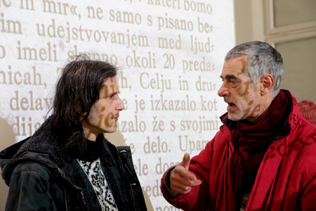 Opening of the exhibition Words as Colours, Colours as Words at Vodnikova domačija Šiška Gallery, photo: Sunčan Stone