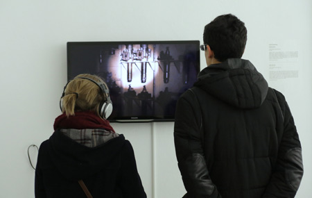 Opening of the exhibition Words as Colours, Colours as Words at Vodnikova domačija Šiška Gallery, photo: Sunčan Stone