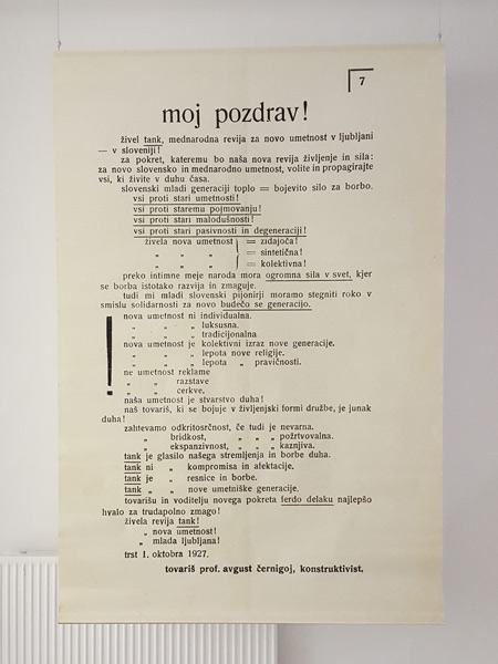 Words as Colours, Colours as Words at Vodnikova domačija Šiška Gallery, exhibition view, photo: SCCA-Ljubljana archive