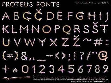 Damijan Kracina: Proteus Font