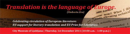 Celebrating circulation of European literature: EU support for literary translation and EU Prize for Literature