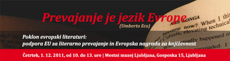 Prevajanje je jezik Evrope