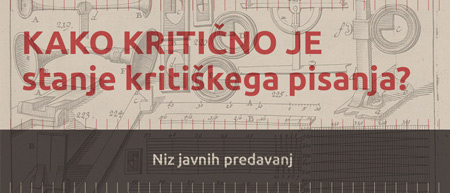 Kako kritično je stanje kritiškega pisanja?