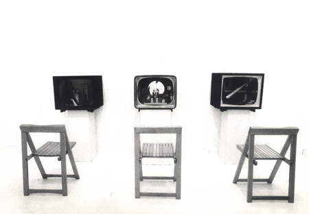 Marko A. Kovačič, TV objekti, instalacija, 1990