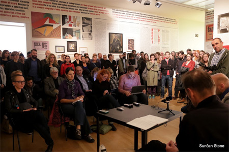 Miha Turšič's hunger strike, press conference