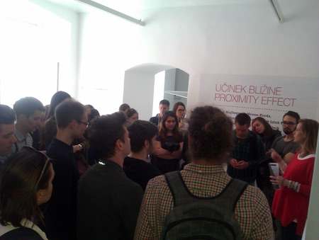 Visit of the exhibition by students of High School for Design and Photography Ljubljana (SOŠF) and students of Faculty of Architecture, University of Ljubljana