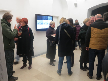 Opening of the exhibition by Jasna Hribernik and Nataša Prosenc Stearns in Vžigalica Gallery