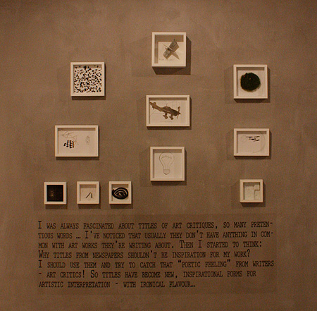 Metka Zupanič, Too Many Words, exhibition view