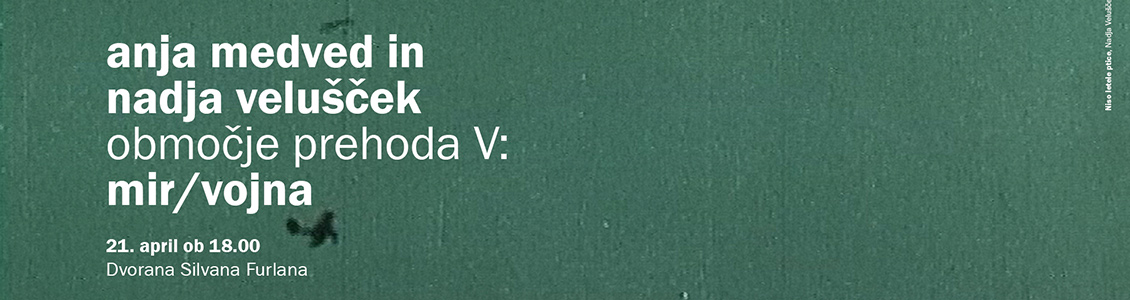 Anja Medved in Nadja Velušček: Območje prehoda V: mir / vojna